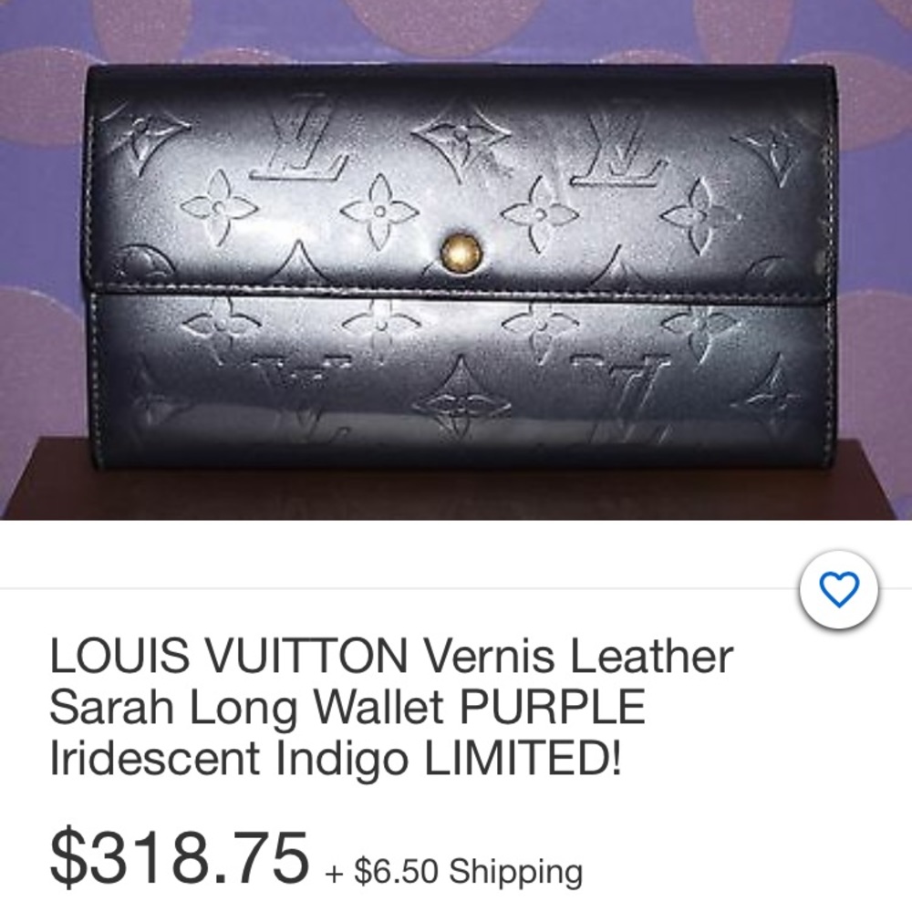 Limited Louis Vuitton Sarah Wallet‎ iridescent purple
